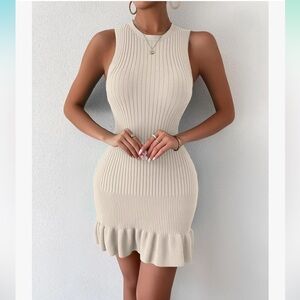 Sleeveless Sweater Dress